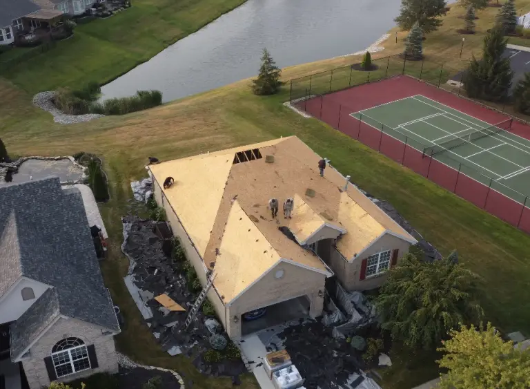 The roof before the work